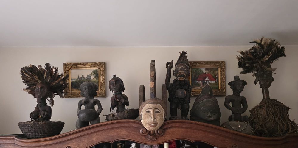 maski afrykańskie ,figury, rzeźby, artefakty  sprzedam