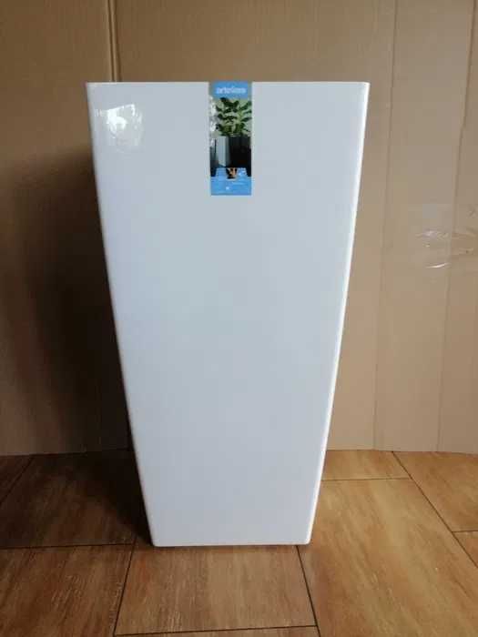 Donica wysoka biała 40x40x78