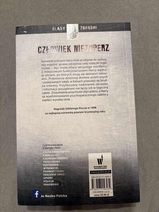 Jo Nesbo “Człowiek Nietoperz”