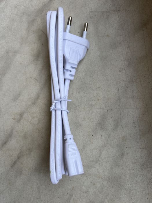 Шнур мережний 2х0.75мм 1.8 м, сірий є ще чорні по 3 м