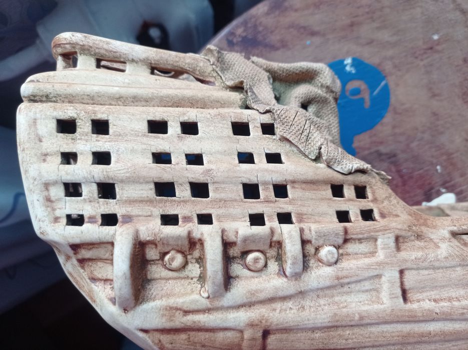 Керамический декор "Затонувший корабль"