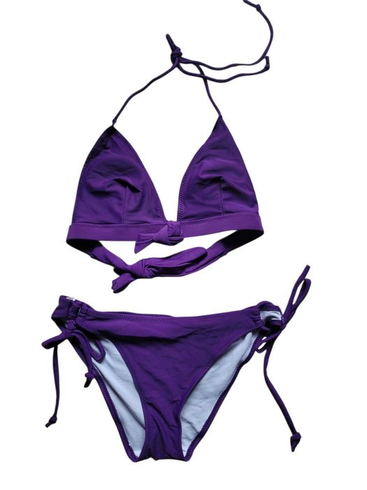 Fioletowy strój kostium kąpielowy bikini 34,XS/36,S komplet