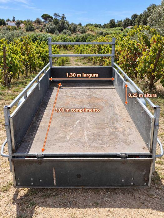 Reboque ATEC EB2 2.1, dois eixos, 2000 kg