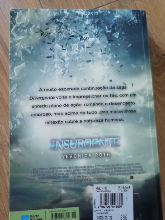 livros: Insurgente, Divergente e Convergente