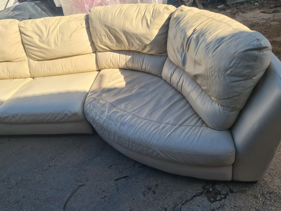 Sofá em cabedal usado