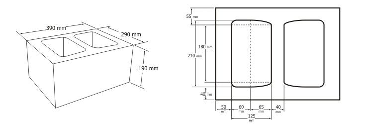 Pustak konstrukcyjny betonowy donica gazon 39x29cm CJ Blok PBK29