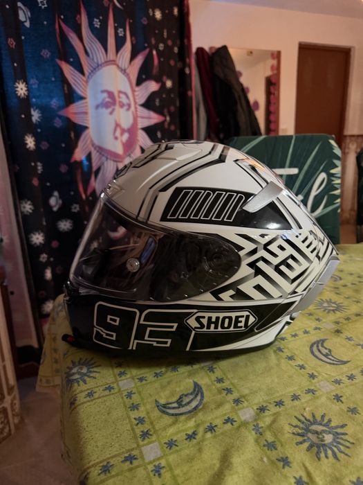 Capacete shoei x-14 edicação Marc Márquez 93 “white ant”
