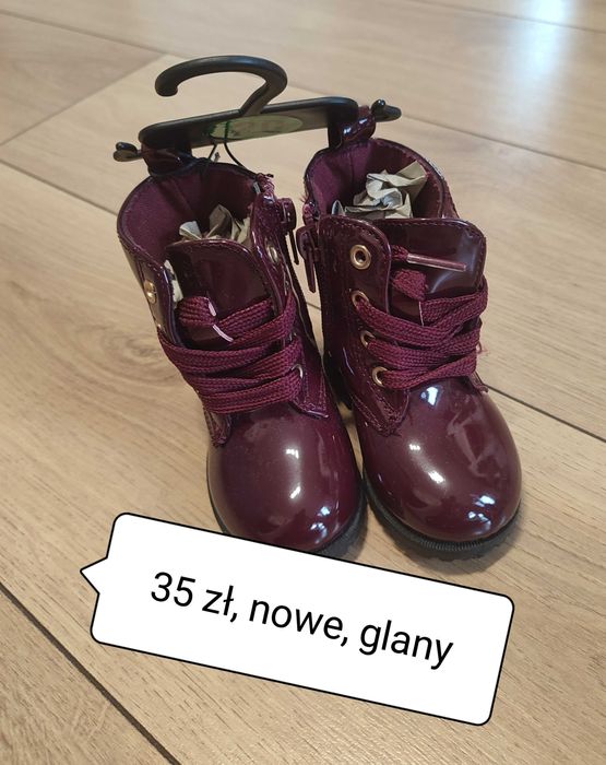 Nowe butki glany bordo rozm. 20
