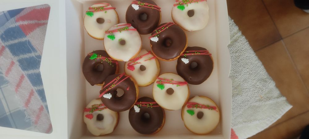 Mini-donuts Natal caseiros