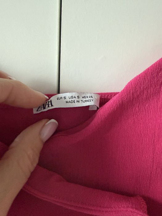 Różowy top Zara r.S