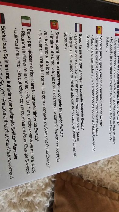 Play and charge stand para Nintendo Switch