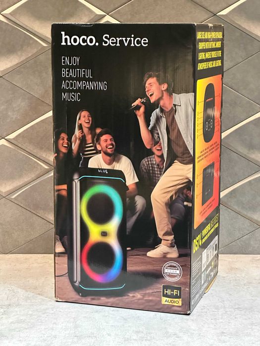 Акустика-караоке беспроводной микрофон HOCO DS74 40W BT/FM/USB/AUX/TF