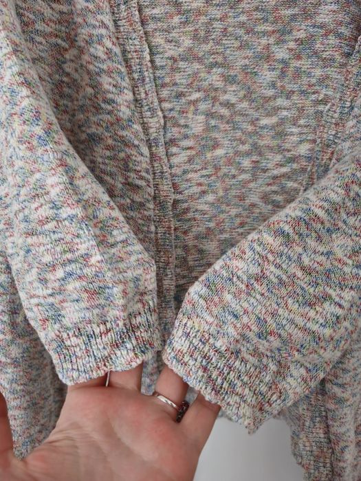 melange cardigan House XS/S oversize luźny sweter narzutka wielokolorowy