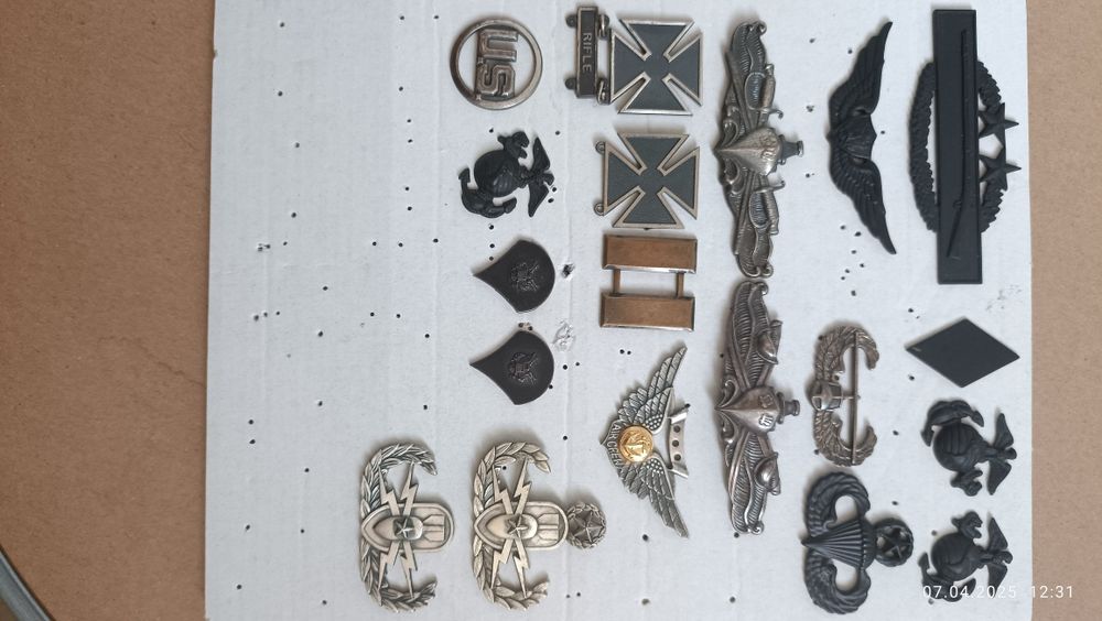 Знаки,значки армии СЩА