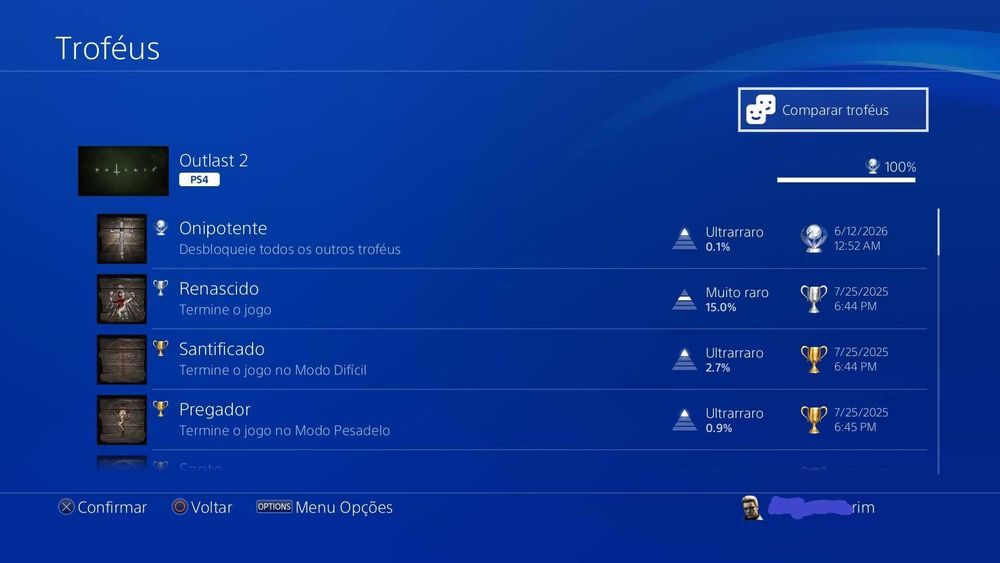 Troféu de Platina Para Jogos de Playstation