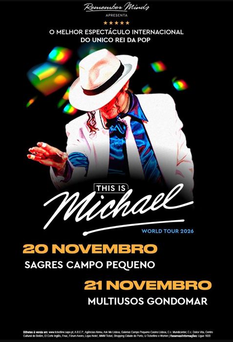 Bilhetes espectáculo "This is Michael"