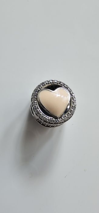 Charms Pandora różowe serce nowy orginalny