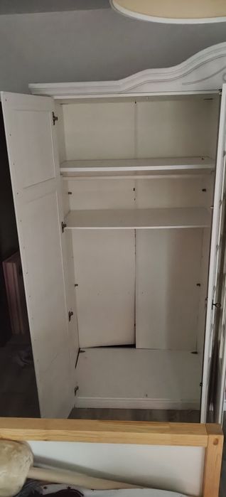 Piękna biała szafa MMI Sleeping San Remo 208,5x209x61,5