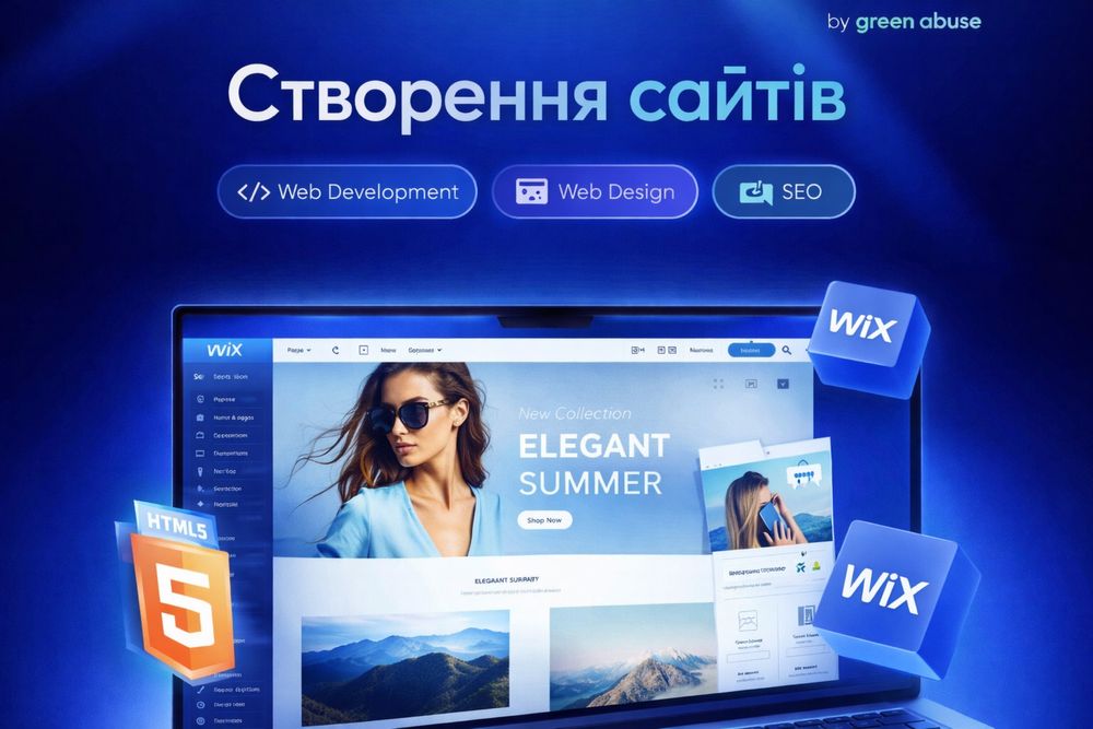 Створення сайту під ключ | Односторінкові, лендінги, портфоліо,фірмові