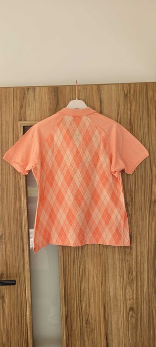 Koszulka włoska męska polo bawełna koralowa Marbas,roz M