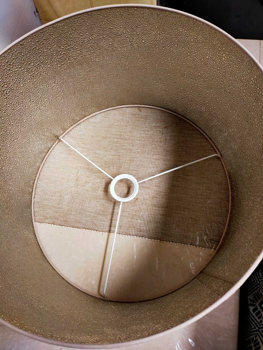 Abajour prateado bom estado