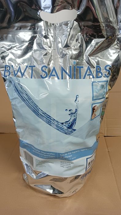 Bwt tabletki sól, Sanitabs do zmiękczacza