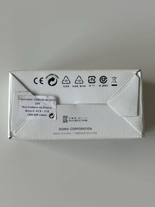 Sigma Bateria, carregador e Hand grip