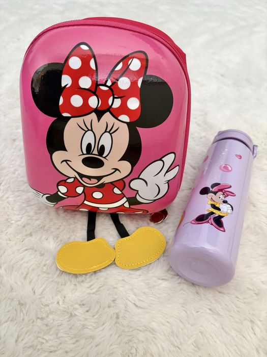 Mochila e garrafa água da Minnie Disney