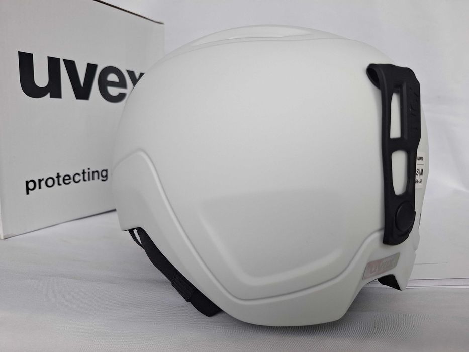 Kask narciarski juniorski Uvex Heyya Pro White Black Mat M 54-58cm