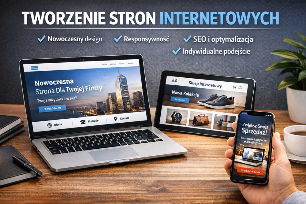 Tworzę nowoczesne strony internetowe – od A do Z