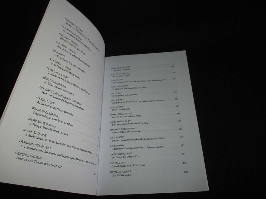 Livro 50 Grandes Discursos da História 1ª edição 2005