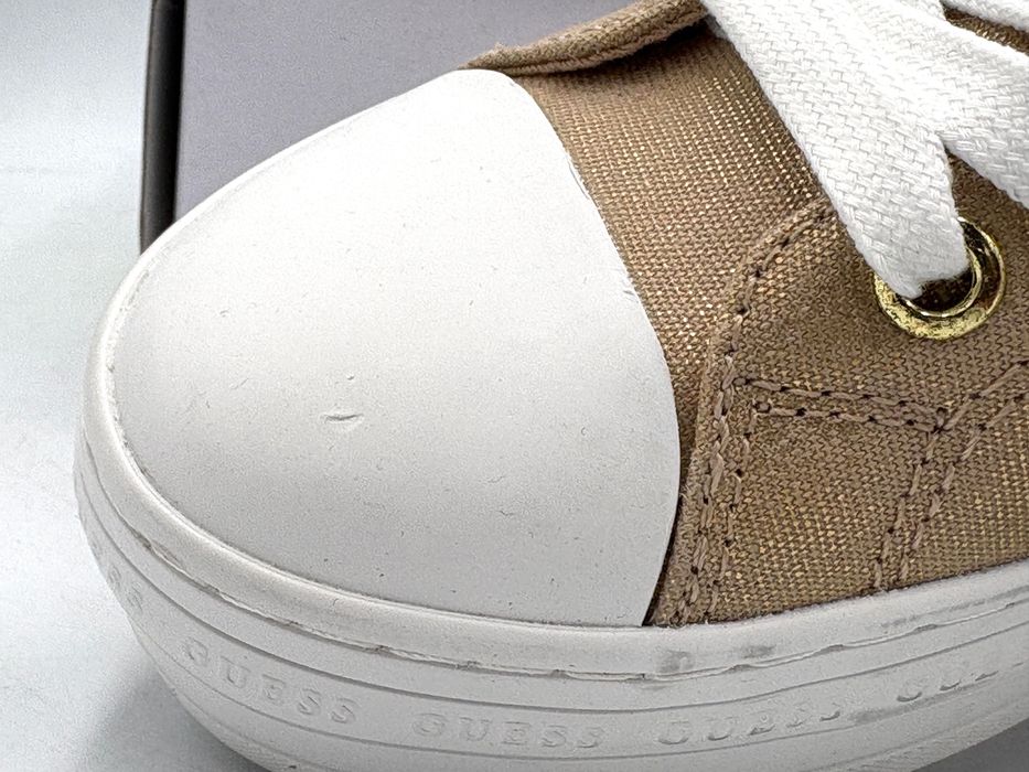 ‼️Nowe oryginalne trampki GUESS Brigs złote 35 AZ 135 buty damskie