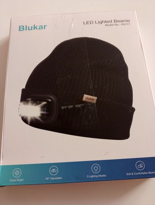 Czapka z latarką Blukar nowa