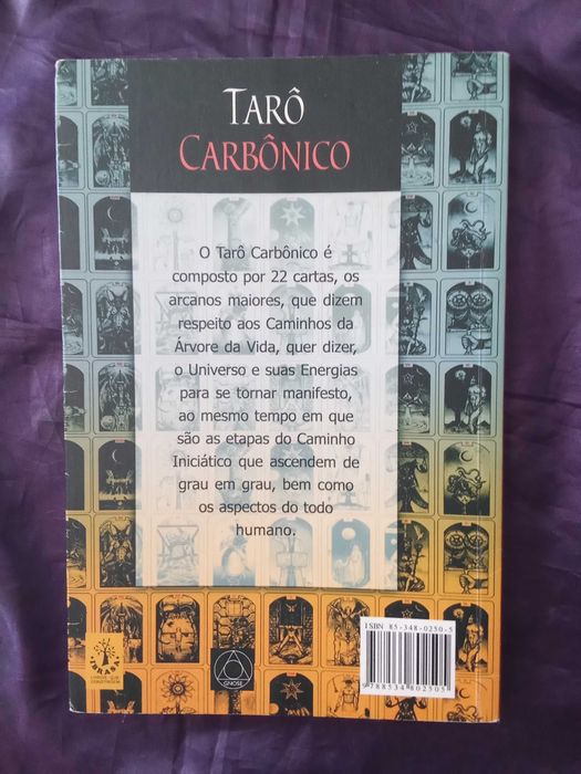 Tarô Carbônico (livro e 22 cartas) - Adriano Camargo Monteiro