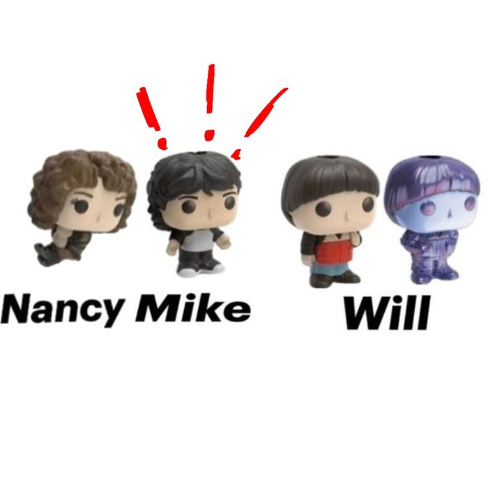 ОБМІН Фігурки Kinder Joy Stranger Things + Значок в подарунок