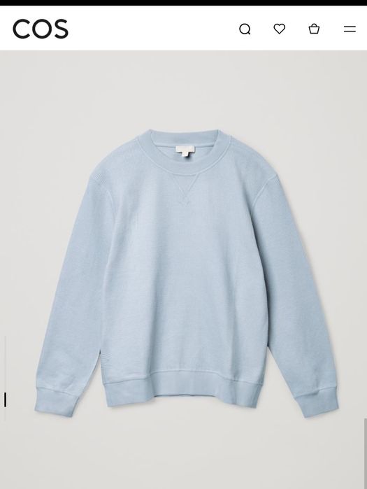 Толстовка вафельної вязки COS