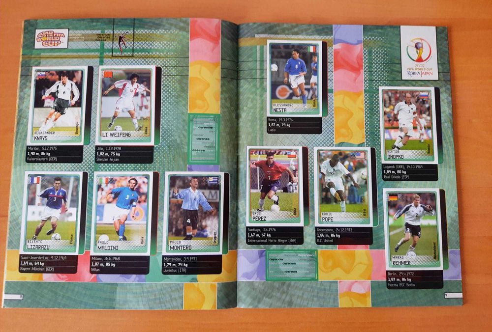 Caderneta Road to Mundial 2002 panini como Nova COMPLETA