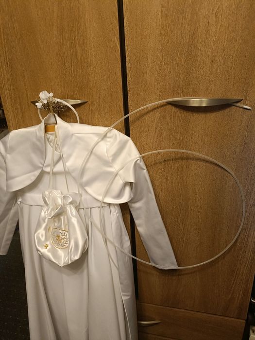 Sukienka do komunii + bolerko i torebka