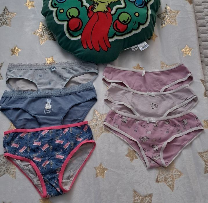 Majtki majteczki slipki dziewczęce 122/128