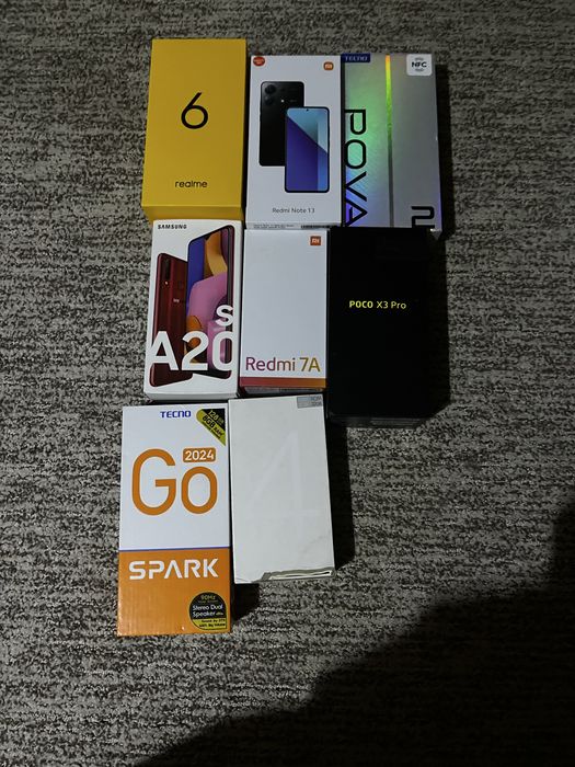 Оригінальні коробки Xiaomi, Samsung,Realme (7 шт.)