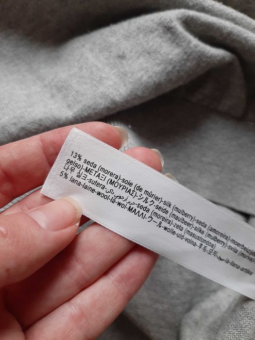 sweter Massimo Dutti jedwab wełna