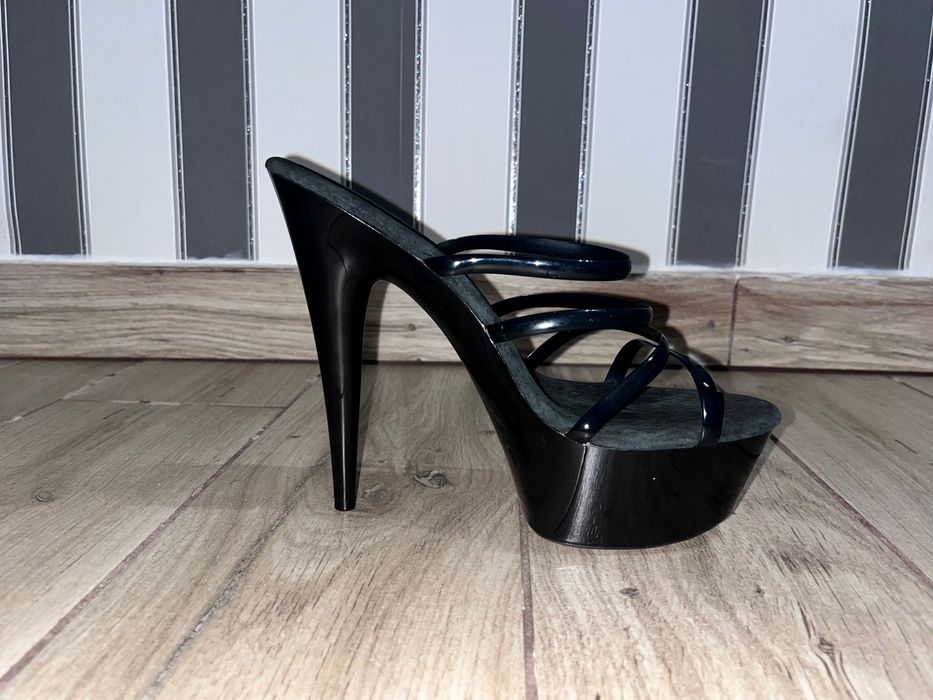 149/ OD RĘKI 45 szpilki klapki obcas 15 Trans Crossdress buty 36-46 EU