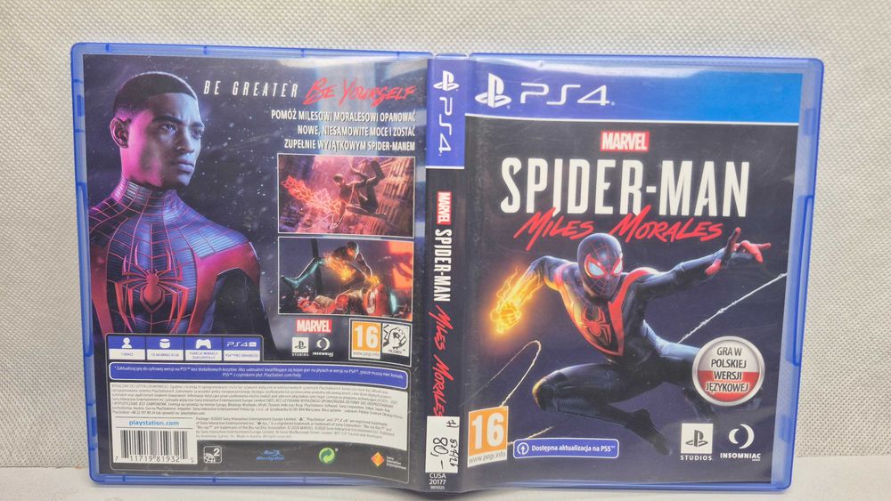 Spider-Man Miles Morales PlayStation 4 PS4, polska wersja językowa; Komis Jasło Igielna