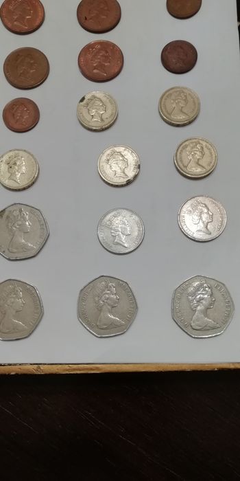 Moedas antigas inglesas