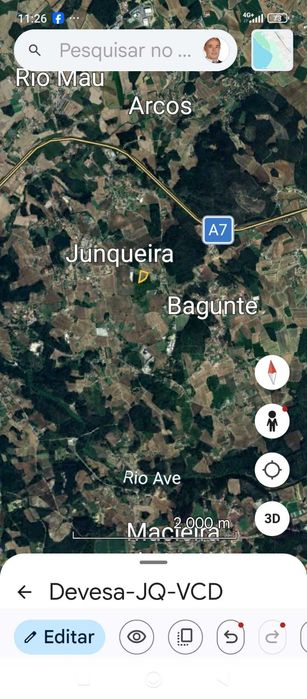 VENDO este campo, com cerca de 8800 m2, Junqueira, Vila do Conde.