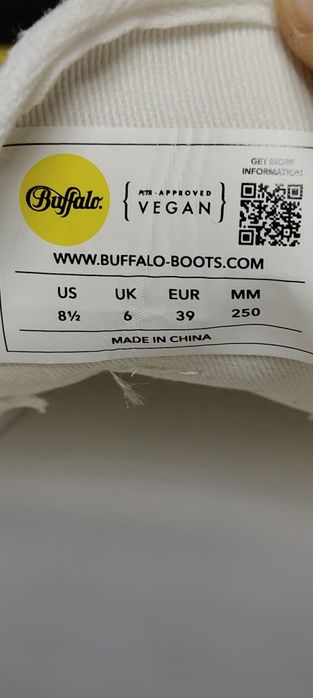 NOWE buty trampki tenisówki damskie Buffalo Madison rozmiar 39 białe