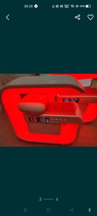 Светильник . Камера наблюдения . Беспроводная зарядка . Часы .