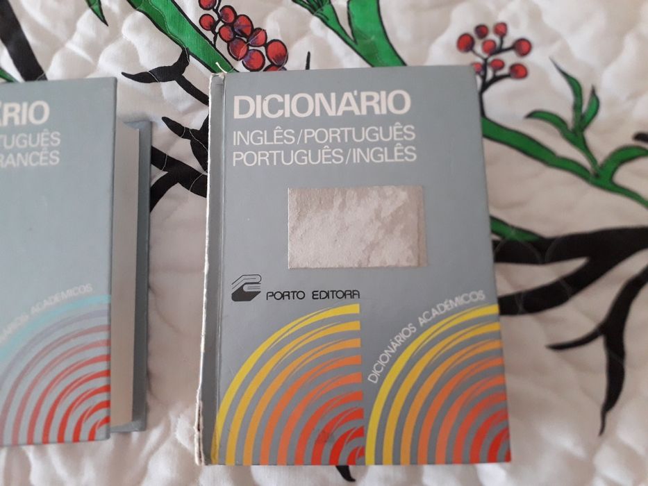 Dicionários línguas inglês e francês