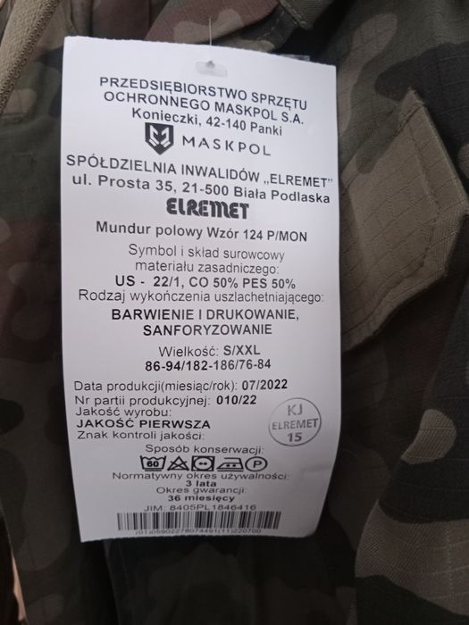 Mundur polowy nowy zestaw