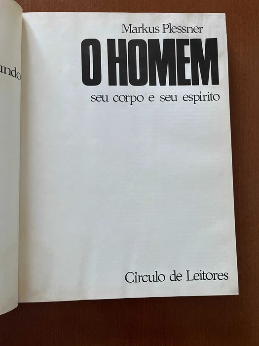 O Homem: seu corpo e seu espírito - Markus Plessner